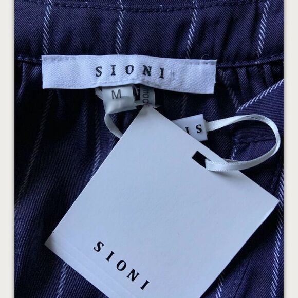 Sioni  Blouse Stripped Bat Sleeve Top - Picture 7 of 7